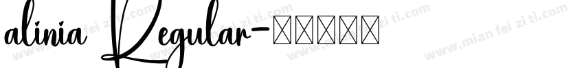 alinia Regular字体转换